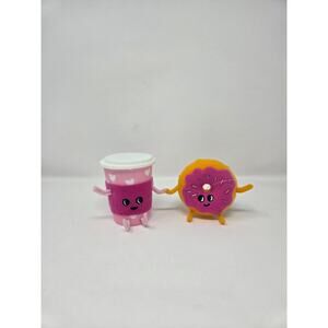 Pink Coffee Cup & Pink Sprinkled Donut Felt Duo